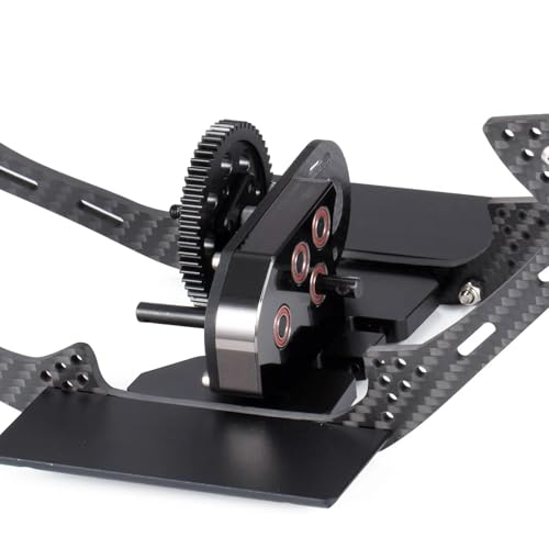 RC Upgrade Accessories for SCX10 II for Element for Enduro 1/10 for LCG Chassis Kit with Overdrive Gearbox Skid Plate Servo Mount Frame Braces RC Crawler Trail Truck Car Parts(Chassis Kit B) - size: Chassis Kit B