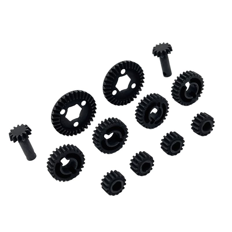 RC Axle Gears for Hyper Go 1/12 H12Y H12Y+ 13t/33t Metal Front & Rear Axle Gear with Bevel Gear Accessory Part