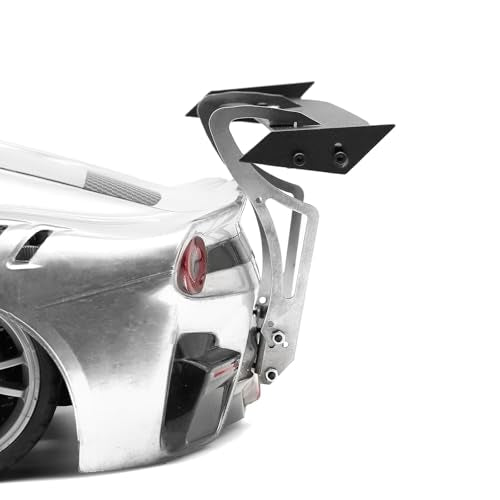 Metal Rear Wing for 1/10 RC On-Road Car, Metal Spoiler Upgrade, Tail Wing Metal Spoiler Decorative Upgrade Part for 1:10 RC Car