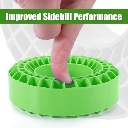 INJORA Silicone Rubber Inserts for 108-110mm(4.35" OD) 1.9 Tires, GN, 1907 - color: Green