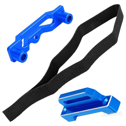 RC Alloy Battery Plate Upgrades Part for 1/10 Slash BL-2s/Drag Slash chev rolet C10/F0rd Mustang,BRCatWPark Battery Mount Plate Tray Battery Holder Mount Battery Hold-Down,(Replace #5827),Navy Blue - color: Navy Blue - (Upgrades)