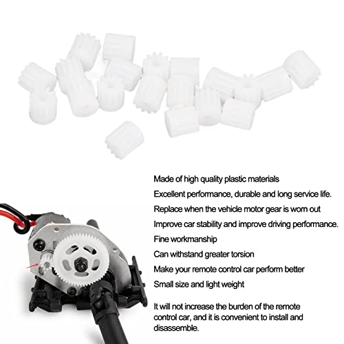 VGEBY RC Motor Plastic Gear,20pcs Plastic Motor Gear 1/24 for SCX24 11T Remote Control Car Replacement Accessories Scx24 Motor Scx24 Motor Gear Scx24 Pinion Gear
