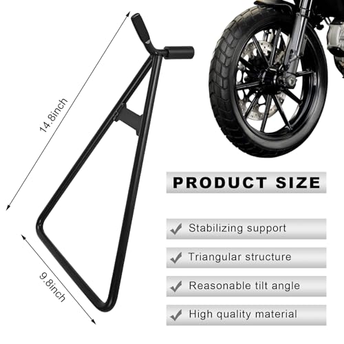 Motorcycle Triangle Stand, Motorcycle Triangle Kickstand Rear Side Wheel Holder, Universal Heavy Duty Vehicle Kickstand Lift Holder for 80-500cc Dirt Pit Bike Motocross