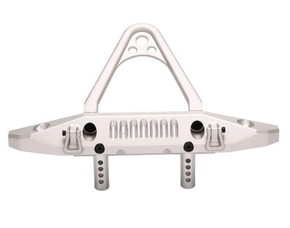 Silver Alloy Machined Front Bumper Upgrade for Axial SCX6 Crawler 250002