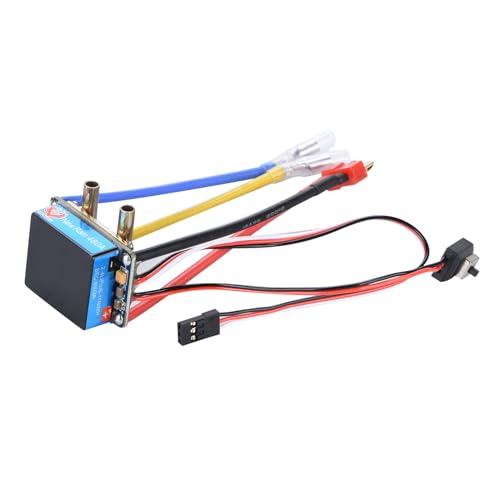 ZEZEFUFU Waterproof Brushed ESC Kit 480A Water-Cooled Electronic Speed Controller for RC Car, Boat, Truck, Motorcycle