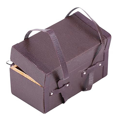 Retro Wooden Storage Box, Decorative Organizer with Leather Clasp, Ideal for RC Vehicles Toy Parts Accessories