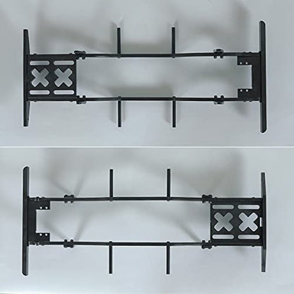 RC Repair Tool Metal Chassis Set Rails Frame with Shock Towers Leaf Springs Mounting Holes for 1/10 RC Crawler Axial SCX10 D90 TF2 B5 Upgrade