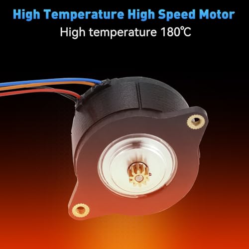 HighTemperature 180° Motors Upgraded NEMA 14 36mm Pancake Motor,3D Printer 10Teeth Extruder Circular Stepper Motors, for Voron 2.4 0.1 0.2 Sherpa Mini Ender 3 V2 Pro, BLV, CR10 3D Printer