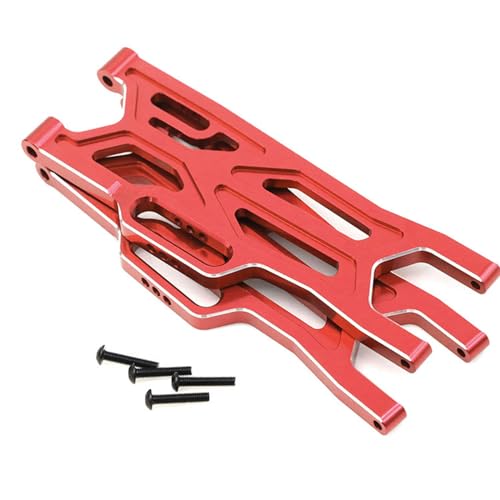 Aluminum Front Lower Suspension Arms Set Compatible for Arrma 1/10 Kraton/Outcast 4x4 4S V2 BLX RC Truck Upgrade Parts L/R Suspension Arms Swing Arm Replacement ARA330711 - color: red, size: Front Lower