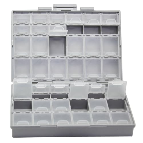 AideTek BOXALL48 48 Lids Empty Enclosure SMD SMT Organizer Size 6 inch 9 Inch Surface Mount - style: BOXALL48