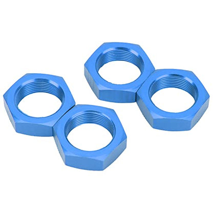 4PCS 24mm Wheel Hex Hub Nut, Light Weight RC Wheel Nuts for RC Car(Dark Blue)