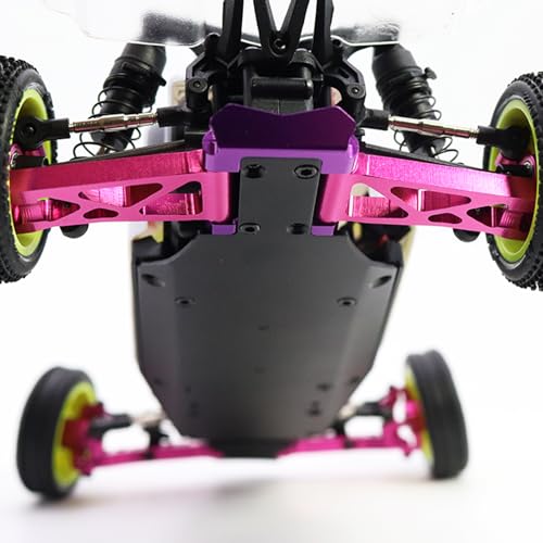 Metal Steering Knuckles C Hubs Suspension Arms CVD Shaft for 1/24 Losi Micro b Rc Car 2WD Buggy Chassis Plate Linkage Upgrades (Set 1 Pink)