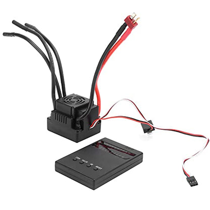 Waterproof 120A Brushless ESC for RC Car, Remote Control Brushless ESC with Programming Card, Sensorless Compatible, 5.8V/3A SBEC, Overheat and Low Voltage Protection