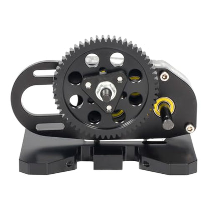SCX10 LCG 2 Low Transmission 30% Overdrive Gearbox with Non-Slip Shell for 1/10 Axial SCX10 III II TRX4 RC Crawler Car Upgrade Parts (Black) - color: Black