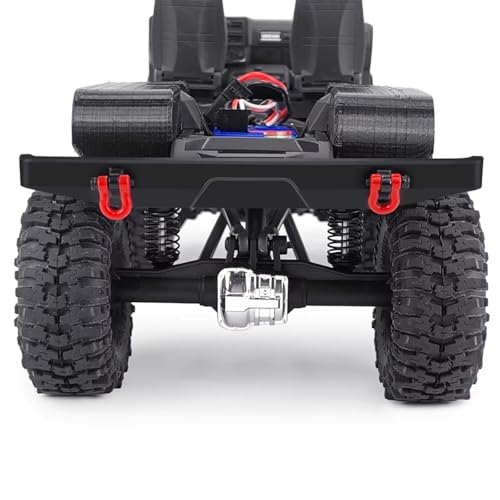 RC Bumper For TRX-4M K10 1/18 Aluminum Anti-collision Bumper With Tow Hook RC Crawler Car Upgrade Parts Accessories(Rear) - size: Rear