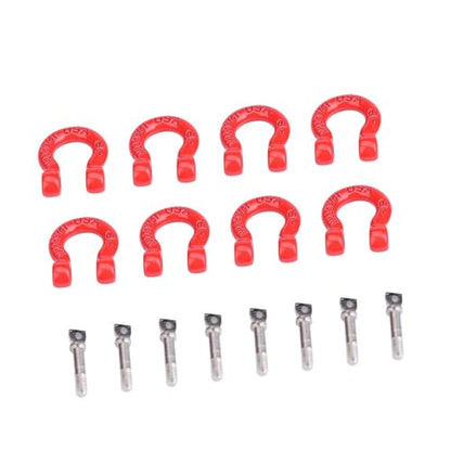 Fydun 8PCS Assemble Parts, RC D Rings Catch for RC Climbing Crawler Car Crawler Tow Shackles Car Metal Tow Shackle Lock