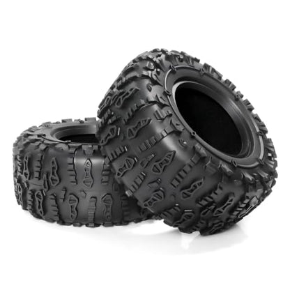 2.6” RC Tire-All Terrain Super Soft Sticky Tires 135mm Tall 2.6in Crawler Tires for 1/7 1/8 1/10 Scale Off Road Race, Suitable for Axial RBX10 MJX H8H MK07 KM4 4082/83 1/7 1/8 1/10 Crawler Car - color: 2.6in-tire-jc