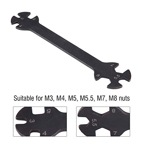 :10 RC Tools RC Car Turnbuckle Wrench S Multi Function Wrench for Remote Control Model Cars Metal Accessory for Car Maintenance Versatile Tool for Easy Adjustments