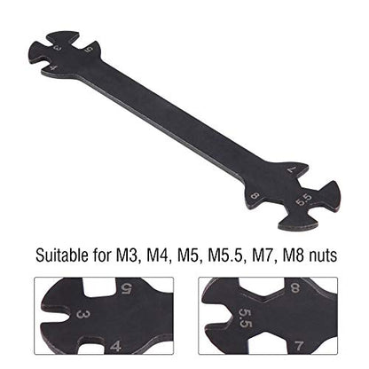 :10 RC Tools RC Car Turnbuckle Wrench S Multi Function Wrench for Remote Control Model Cars Metal Accessory for Car Maintenance Versatile Tool for Easy Adjustments