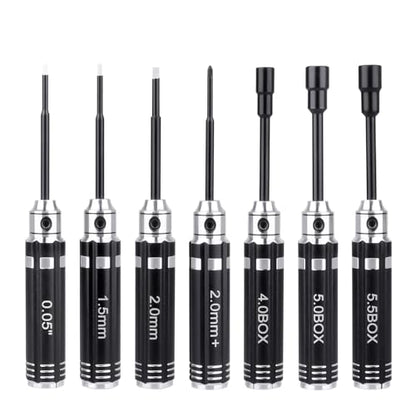 Multi-Size RC Screwdrivers Set Hex Nut Phillips Driver RC Tools for Axial SCX24 Traxxas TRX4M Losi Mini-T 2.0 Wltoys Tamiya HSP HPI 1/24 1/18 RC Crawler Truck Buggy Models