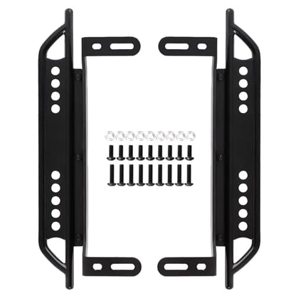RC Models Parts For TRX-4 1/10 1 Set Black RC Crawler Car Metal Pedal For Rock Sliders Upgrade Remote Control Car Repair Parts(Size 1) - size: Size 1