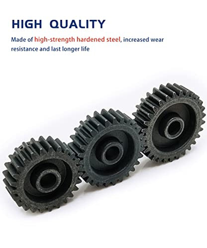 48P Pinion Gear Set 25T 27T 29T with Screwdriver for 1/10 RC Motor | Hardened Metal,High Strength,Wear Resistant 48P Pinion Gear Set for Traxxas Arrma HSP HPI AXIAL Tamiya Losi - size: 25T/27T/29T