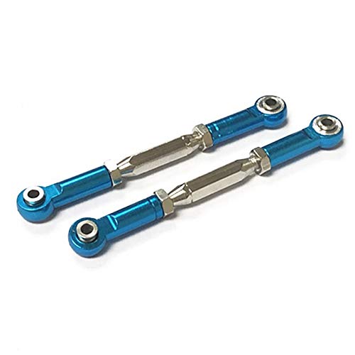 Replacement Part For 4X4 Aluminum Steering Turnbuckle Toe Link Camber Linkage 85mm-97mm M3 Embled Rod Ends Hollow Balls Left Rig - (Color: Blue) - color: Blue