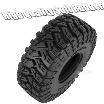 RC 1.9In Soft Rubber Wheel Tires for 1/10 RC Crawler Car SCX10 SCX10 II 90046 SCX10 III AXI03007 SCX10 Pro TRX4 TRX6 D90 Gen7/8 VS4-10 MST CFX,BRCatWPark 4Pcs Soft Rubber Wheel Tires-(B) - style: 4Pcs 1.9 Rubber Wheel - (B)