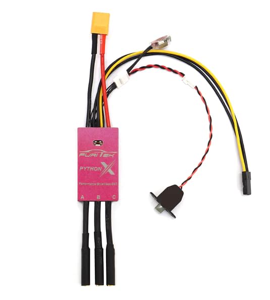 furitek Python X Team SPEC 80A/120A Brushed/BRUSHLESS ESC for 1/10 RC Crawlers with Bluetooth