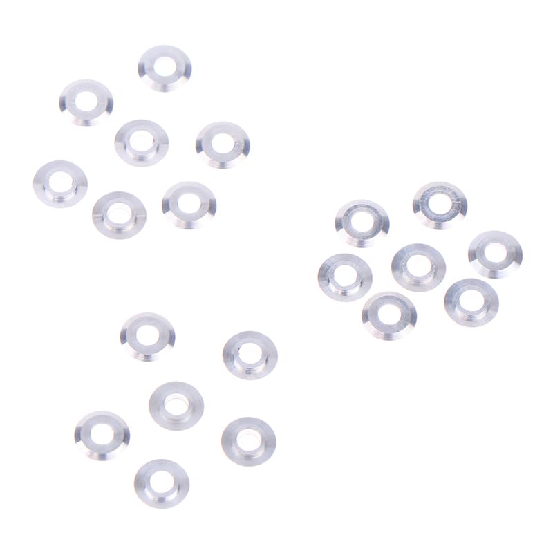 20PCS Mini Metal Washer Gasket Shim Spacers for 520 Ball Bearing Guide Wheel Roller 94768 Spare Parts for Tamiya 4WD RC Car
