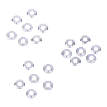 20PCS Mini Metal Washer Gasket Shim Spacers for 520 Ball Bearing Guide Wheel Roller 94768 Spare Parts for Tamiya 4WD RC Car