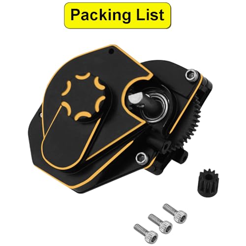 1/24 Brass Transmission Case Assembled Gearbox with Internal Gear for Axial SCX24 AX24 RC Crawler Car Upgrade Part