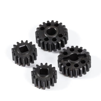 Heat Treated Steel 15T/20T Portal Overdrive Gear 36% OD 12T/23T Standard Gear for Axial 1/10 Capra F9 SCX10 III AR45 Portal Axle (15T 20T) - color: 15t 20t
