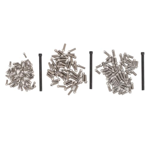 RC Wheel Hub Screws Premium Stainless Steel High Hardness Anti RC Car Wheel Rim Screw Kit with Wrench for 1/8 1/10 1/12 1/16 Scale M2 M2.5 M3 Specifications