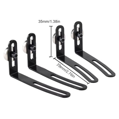 RC Crawlers Components For Axial 1:10 For SCX10 90046 D90 4PCS RC Car Shell Body Mount Metal L-Bracket With Magnet Modification RC Crawler Car Accessories