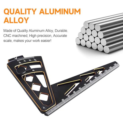 Aluminum Metal RC Car Camber Gauge Height Gauge Wheel Wrench for 1/8 1/10 Scale RC Truck Buggy On Road Touring Racing Drift Models