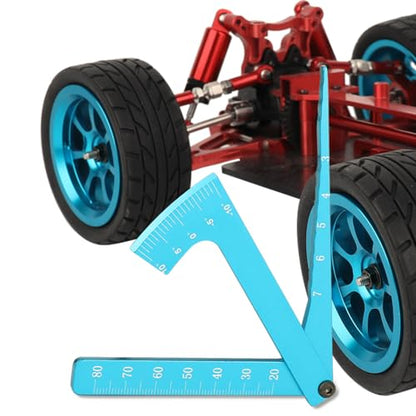 3 in 1 Height Gauge Ruler Aluminum Metal Parts Wheel 1/8 1/10 RC Road Car Set Up Tool Chassis Camber Ride Dip Angle Suspension Simple Toy