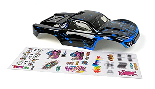 SummitLink Custom Body Muddy Blue Over Black Compatible for 1/10 Scale RC Car or Truck (Truck not Included) SS-BB-02