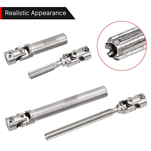INJORA Steel D-Shaped Hole Drive Shaft for SCX24 Gladiator Power Wagon
