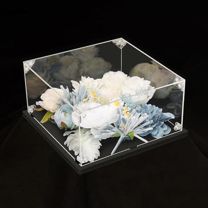 Clear Acrylic Display Case for Bible, Book Display Case, Stamp or Coin Collection Display Case Self Assemble Display Case Collectibles Acrylic Display Box(32x25x8cm, 12.6x9.8x3.1inch) - size: 12.6x9.8x3.1inch, 32x25x8cm