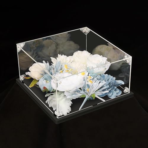 Clear Acrylic Display Case for Bible, Book Display Case, Stamp or Coin Collection Display Case Self Assemble Display Case Collectibles Acrylic Display Box(32x25x8cm, 12.6x9.8x3.1inch) - size: 12.6x9.8x3.1inch, 32x25x8cm