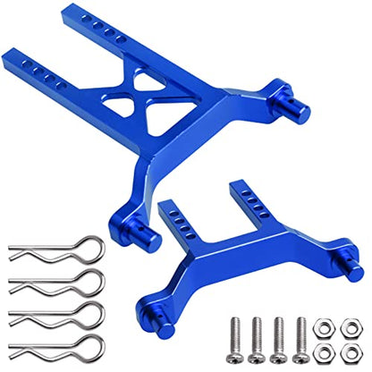 Metal Aluminum Front & Rear Body Mounts Posts for 1/18 Traxxas LaTrax Teton SST, Replace Parts 7615 (Blue) - color: Blue