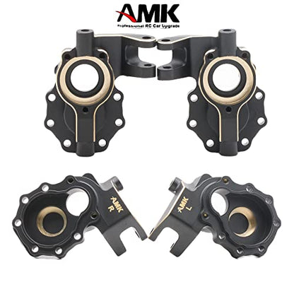 TRX4 Brass Brass Caster Blocks Steering Knuckle Rear Axle Mount Housings Inner Brass Counter Weight for 1/10 RC Crawler TRX6 TRX4 Upgrade Parts (B 6-in-1)