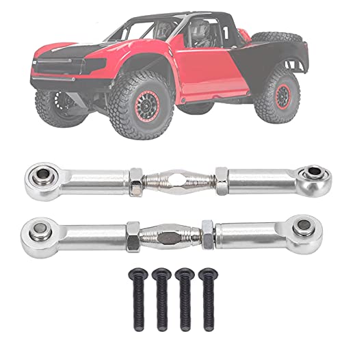 Front Sway Bar Kit with 2.7 inch Aluminum Alloy Arms High Tensile Strength Front Anti Roll Bar Suspension Stabilizer for 1 7 Remote Control Cars Lightweight Sturdy RC (Silver) - color: Silver