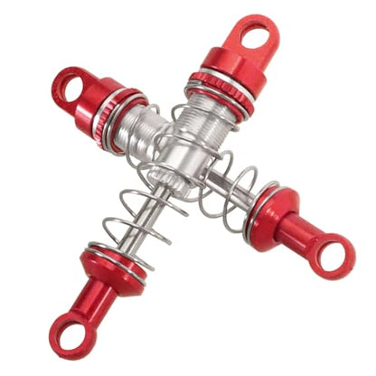 for MN 82 82s 82Pro LC79 Oil Filled Shocks All Metal Set RC Car Upgrade Modification Accessories Repair Parts Rc Parts - color: Red