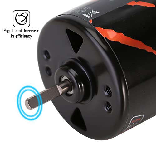 INJORA 540 Brushed Motor Waterproof 5-Slot 14T for 1/10 Scale RC Model Car Crawler Truck Buggy (INM10) - size: 14T