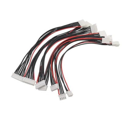 5Pcs JST XH 2.54mm Pitch 2/3/4/5/6/8S Male to Female Cable Connector Lipo Battery Balance Charger Cable 20CM 22AWG Silicone Wire (Color : 6S-7Pin) - color: 6s-7pin