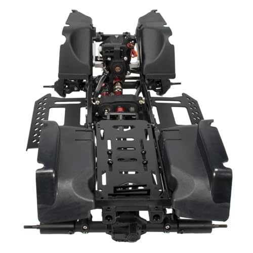 RC Models Parts For Wrangler For SCX10 1/10 2-Speed Transmission For Chassis Kit Frame With For Rock Slider Body Wheelbase Fender Flares RC Crawler 313mm(Chassis Set) - size: Chassis Set