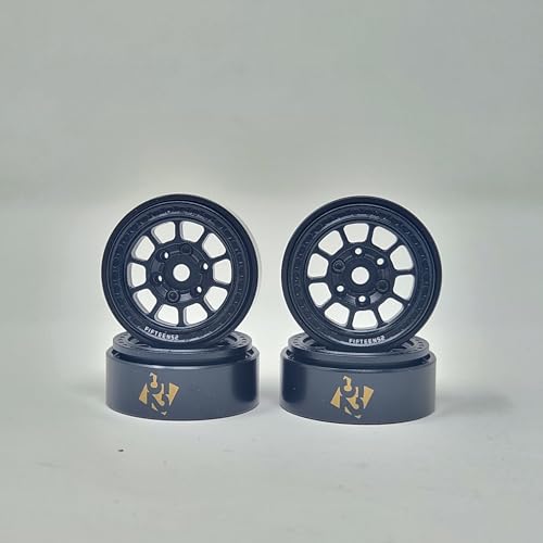 LGRP® FIFTEEN52® Traverse MX Series 1.0" Beadlock Wheels, (Satin Black), 28mm (1.1") x 31mm x 13mm (4 Wheels Per Order) Compatible with 1/24 Scale RC Axial SCX24, Element, Enduro, URUAV, LGF52100