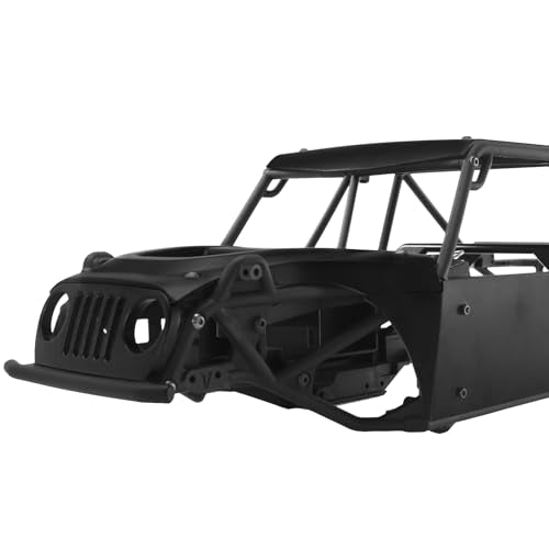 Aluminum Body Panels Kit for Vanquish H10 Optic Sparco H10 Optic Yokohama RTR 1/10 RC Crawler Upgrade Parts (Black) - color: Black